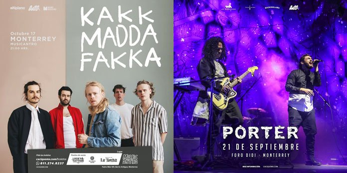 Porter y Kakkmaddafakka en Monterrey