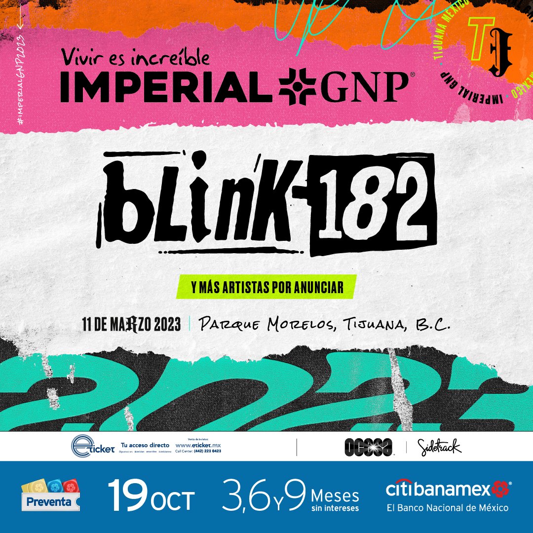 Blink 182 en México el esperado regreso