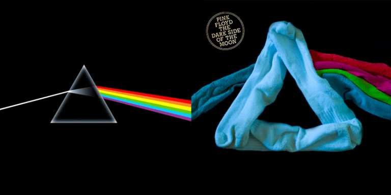 Portadas de Discos Famosos, hechos con calcetines