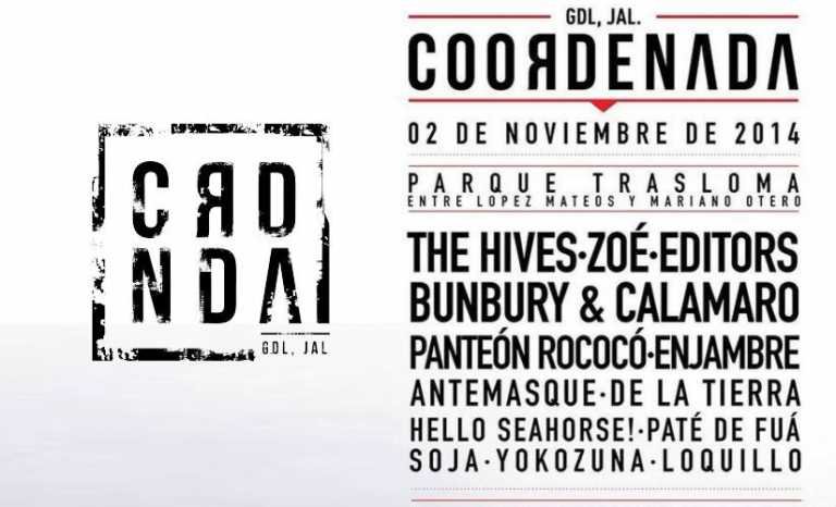 Festival Coordenada Guadalajara información de bandas, boletos, fecha