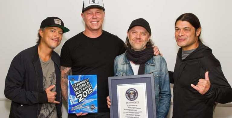Metallica y su nuevo récord Guinness del 2015