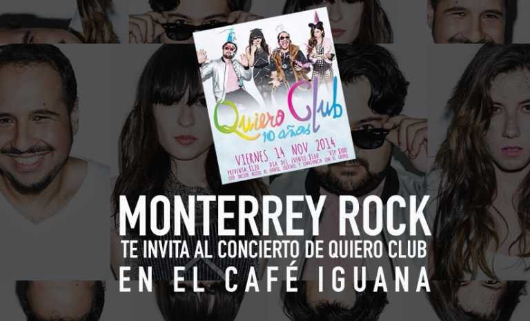 Gana boletos para ver a Quiero Club en el Café Iguana