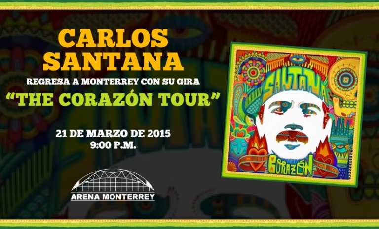Carlos Santana regresa a Monterrey con su gira “THE CORAZÓN TOUR”