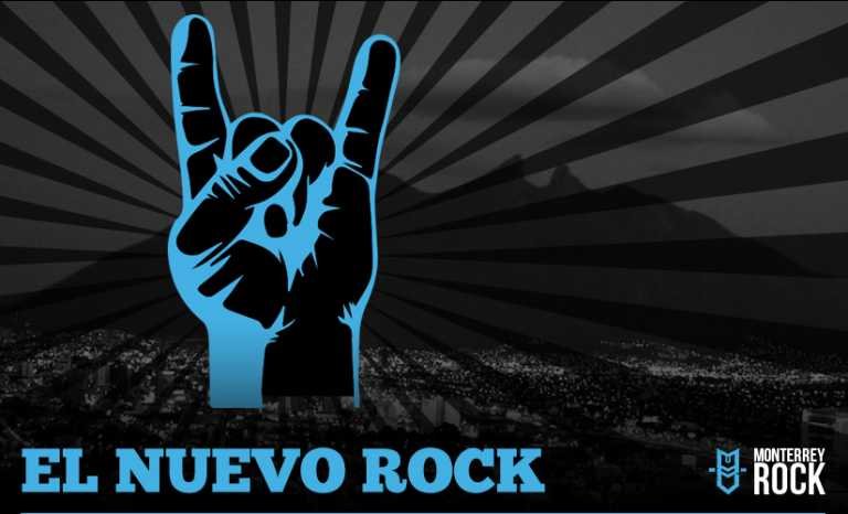 Monterrey levantando la mano hacia el rock