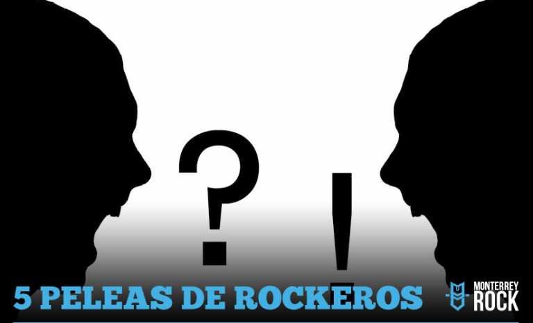 5 GRANDES PELEAS DEL ROCK