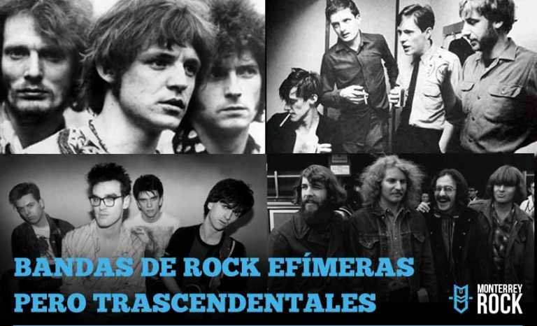 Grupos de rock efímeros pero trascendentales