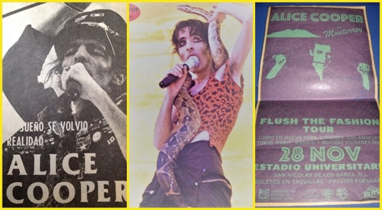 El concierto que Alice Cooper dio en Monterrey en 1980