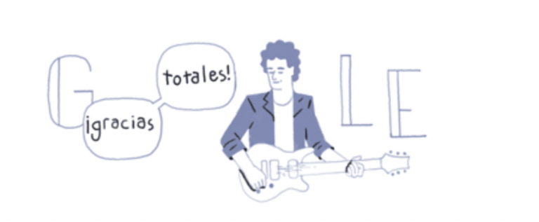 ¡Gracias totales! a Google por el doodle de Gustavo Cerati