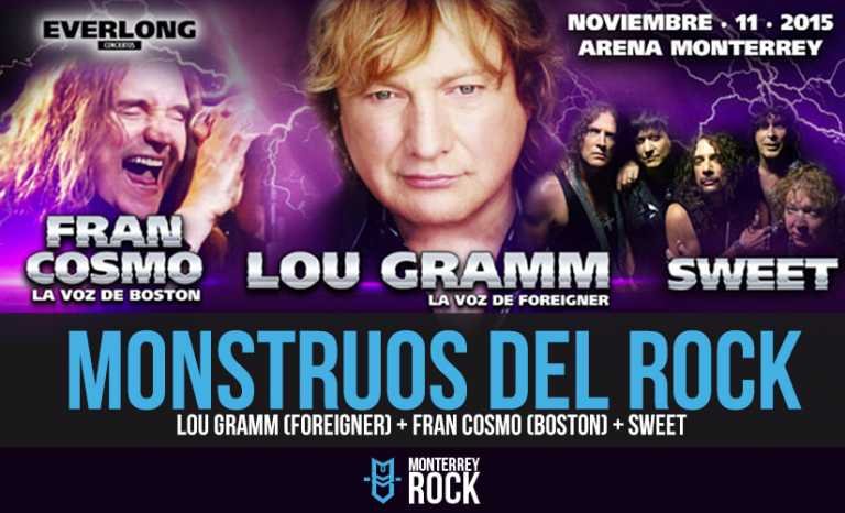 Lou Gramm, Fran Cosmo y Sweet presentan “Los monstruos del rock”
