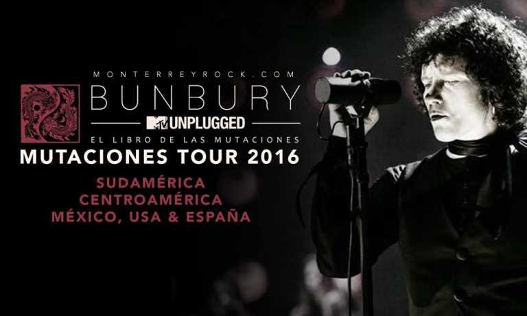 BUNBURY ANUNCIA “MUTACIONES TOUR 2016”