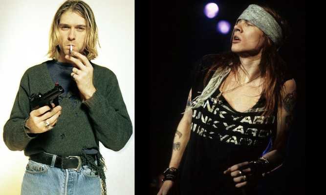 La historia sobre Axl Rose, Kurt Cobain y un piano escupido