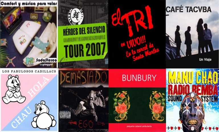 10 Grandes discos en vivo de rock en español