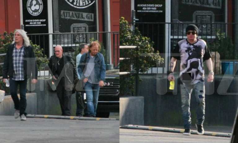 Axl Rose y AC/DC: saliendo de una sala de ensayos
