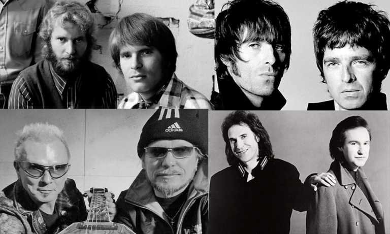 Hermanos rockeros peleoneros