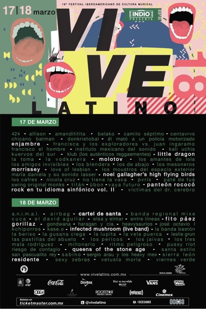 cartel vive latino 2018