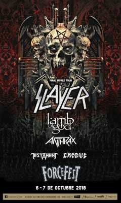 Slayer Final Tour México en Force Fest 2018