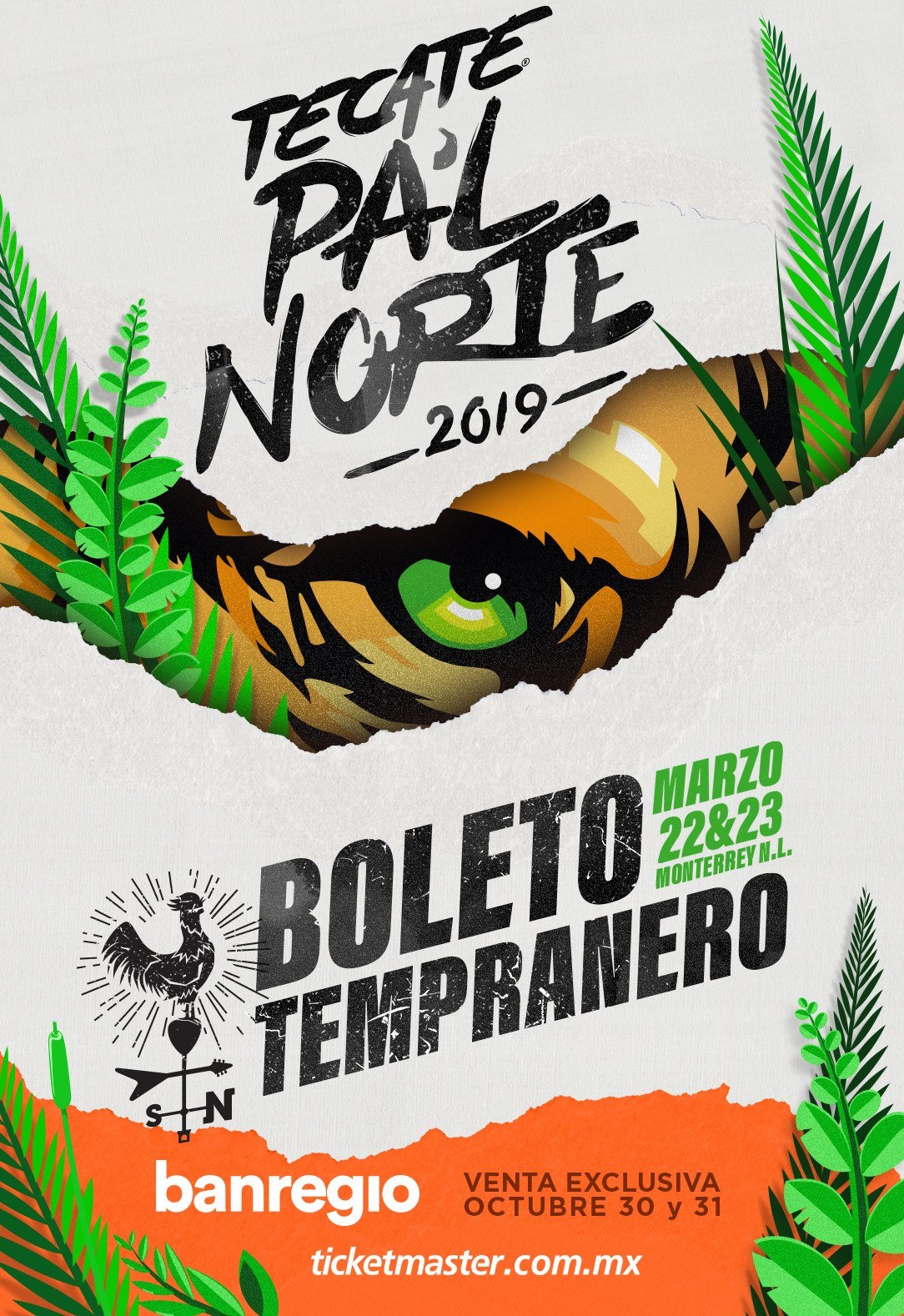 Tecate Pal Norte 2019 Boleto Tempranero