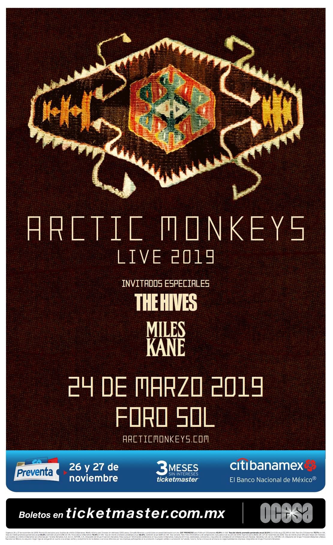 Arctic Monkeys en Foro Sol 2019