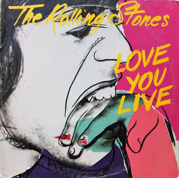 Andy Warhol Portada del disco Love You Live The Rolling Stones 1977