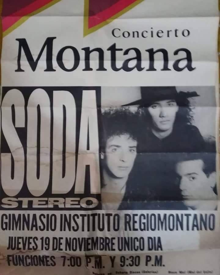 Soda Stereo Gira Signos Monterrey 1987.