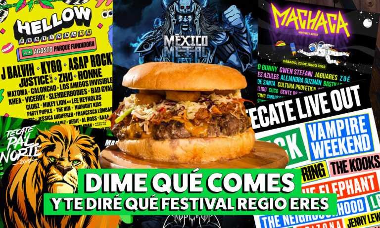 Dime qué comes y te diré qué festival regio eres.
