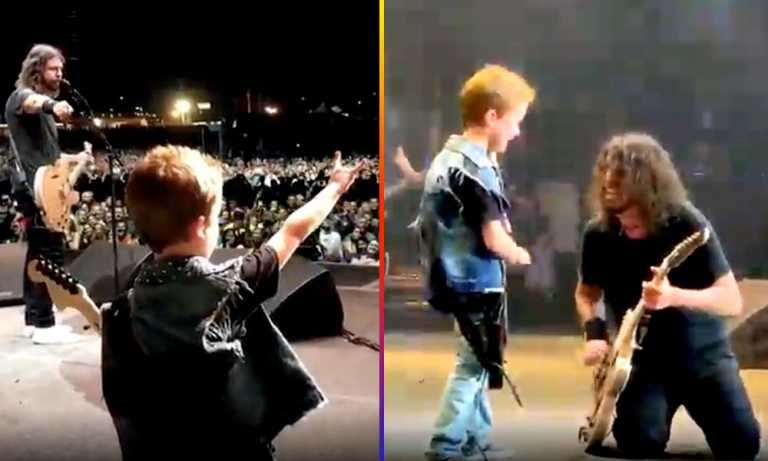 Los Foo Fighters tocan “Everlong” con el hijo de Scott Ian de Anthrax