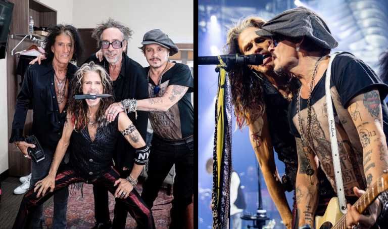 Aerosmith tuvo invitados de lujo