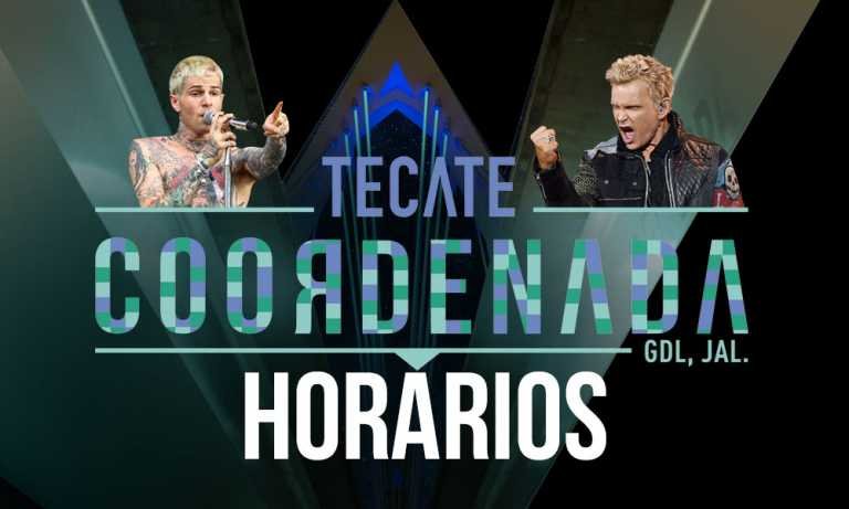 Listos los horarios del Tecate Coordenada 2019