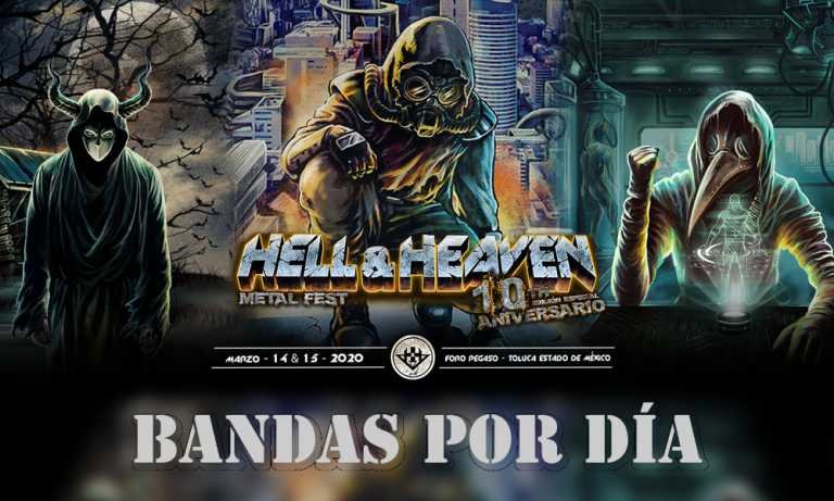 Conoce las bandas por día en el Hell and Heaven 2020