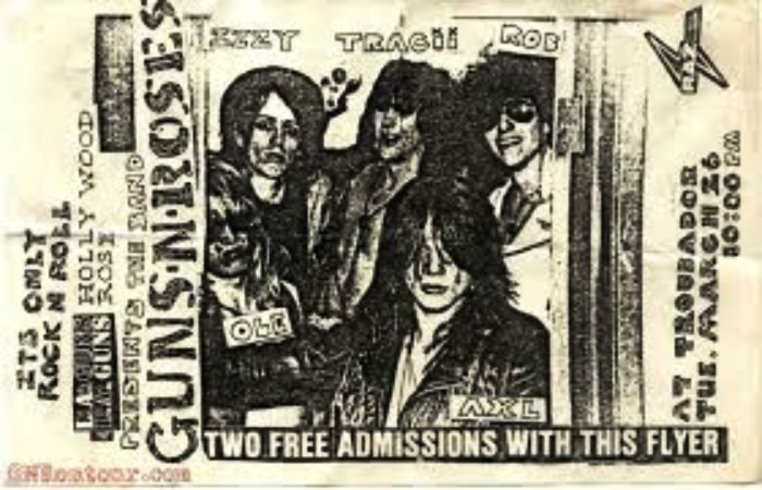 El primer show de la alineación clásica de Guns N' Roses