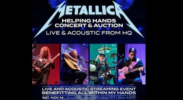 Todo sobre el concierto acústico de Metallica