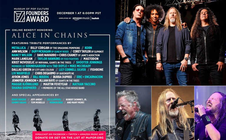 Alice in Chains tendrá homenaje por Metallica, Korn, Mastodon y más.