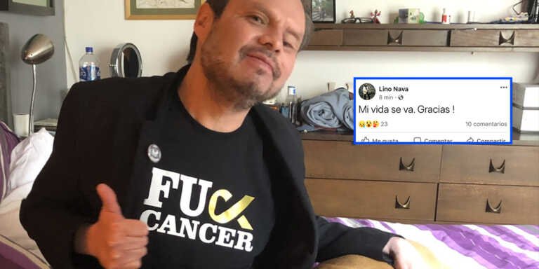 “Mi vida se va. Gracias”: Lino Nava da mensaje en Facebook