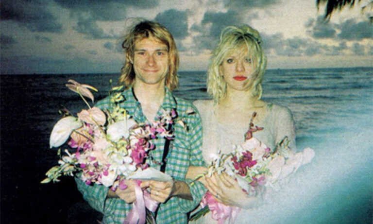 La boda de Kurt Cobain y Courtney Love