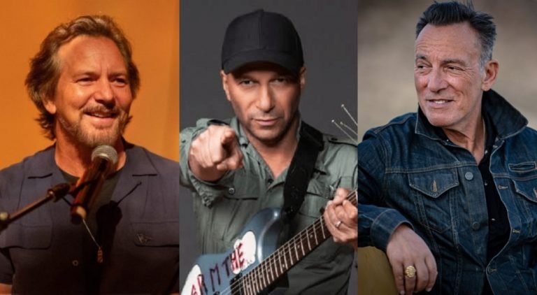 Tom Morello arma cover de AC/DC con Eddie Vedder y Bruce Springsteen
