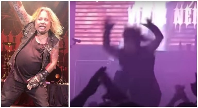 VIDEO: Vince Neil sufrió grave accidente en un concierto