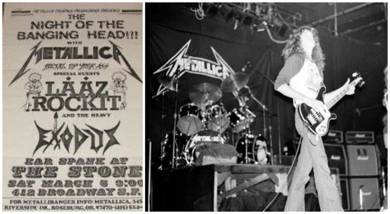 El primer concierto de Cliff Burton con Metallica