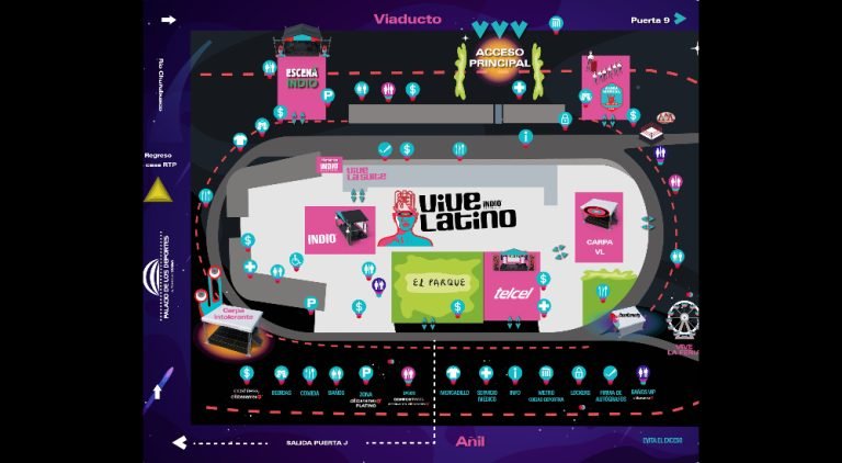¡Ya hay mapa del festival Vive Latino 2022!