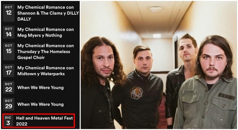 ¿My Chemical Romance sí vendrá al Hell And Heaven 2022?