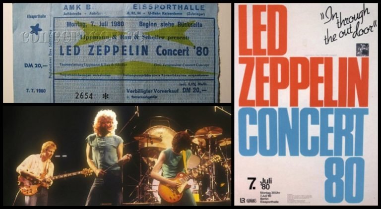 El último concierto de Led Zeppelin: 7 de julio de 1980