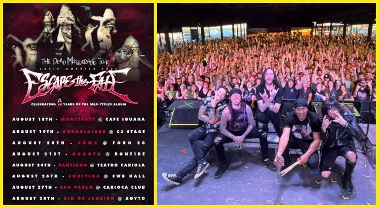 Anuncian concierto de Escape The Fate en Monterrey