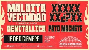 Maldita Vecindad, Pato Machete y Genitallica: juntos en la Arena Monterrey