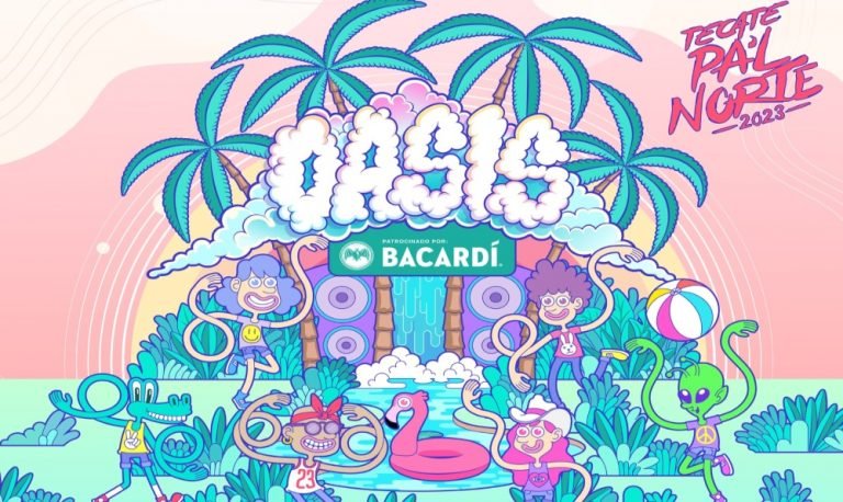 Listo el cartel del escenario Oasis del Tecate Pal Norte 2023