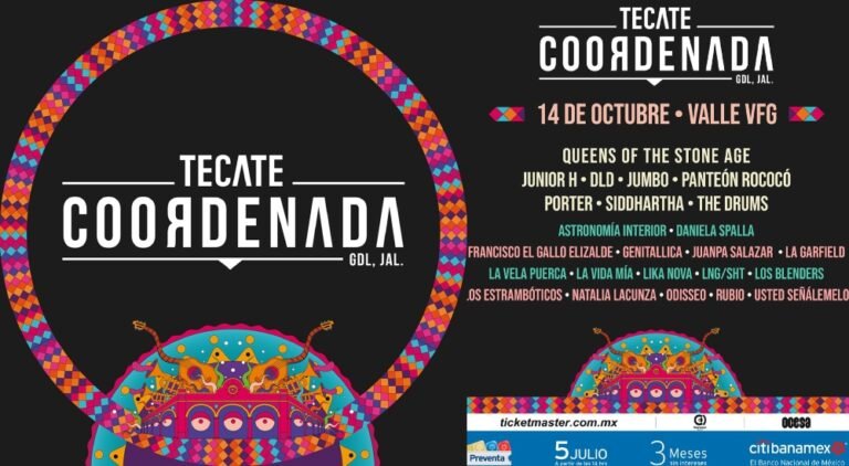 Tecate Coordenada 2023: cartel, boletos y toda la información