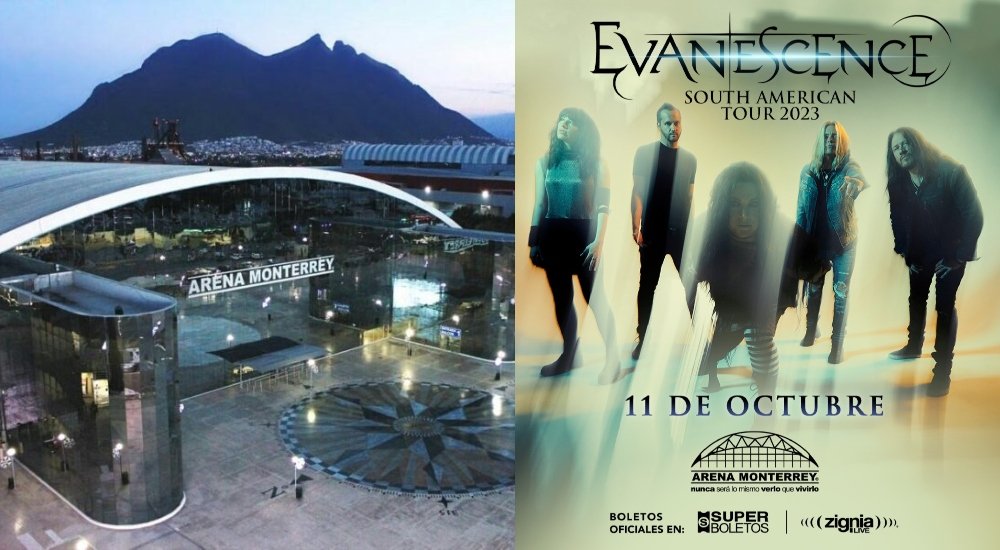 concierto de Evanescence en monterrey 2023 arena monterrey