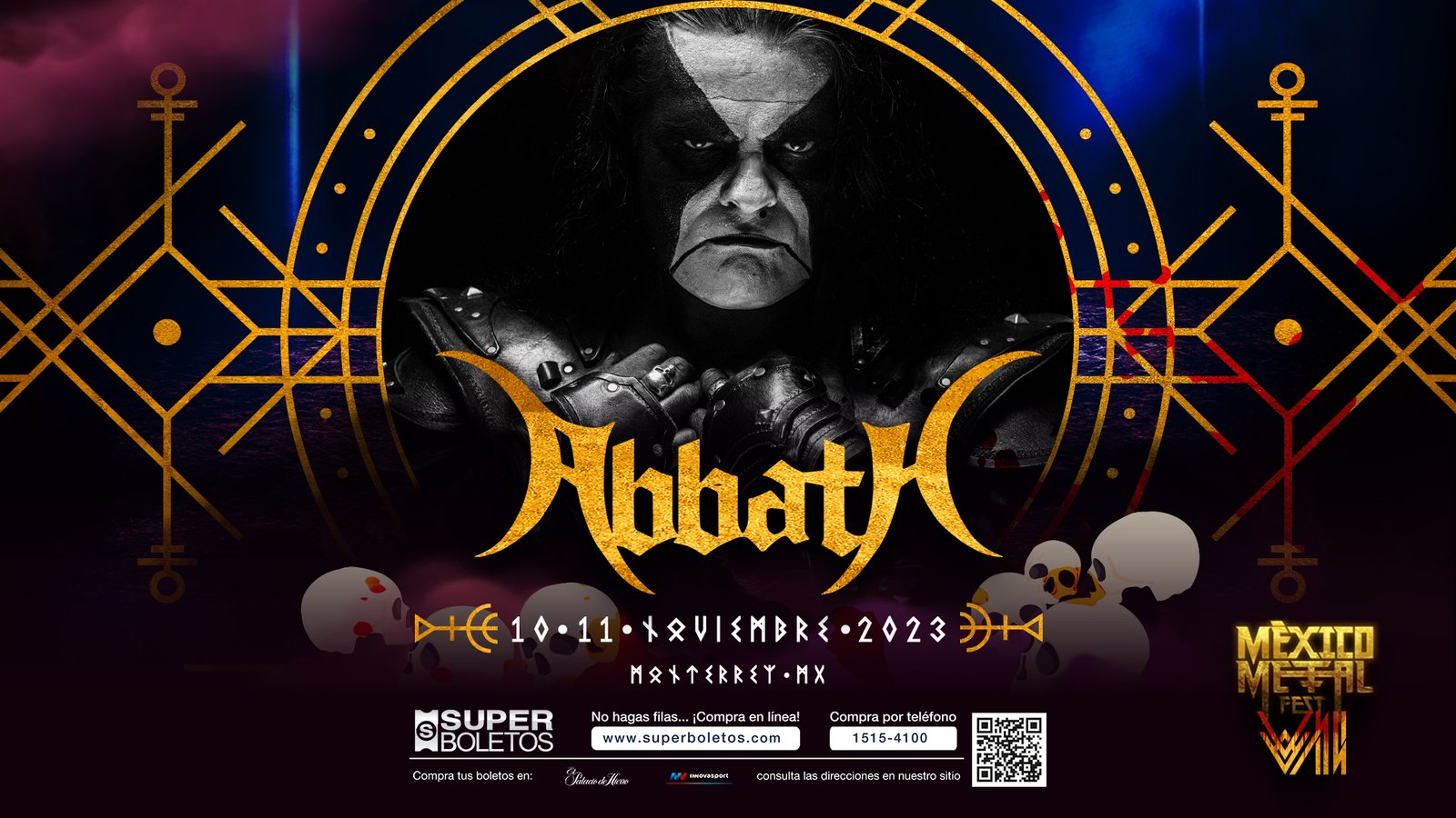 Abbath en Mexico Metal Fest 2023