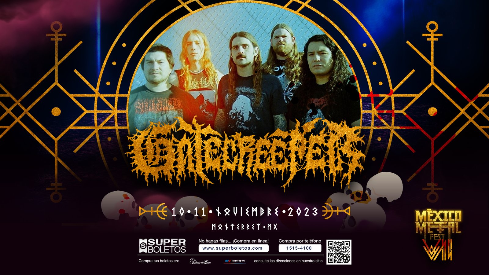 Gatecreeper en Mexico Metal Fest 2023