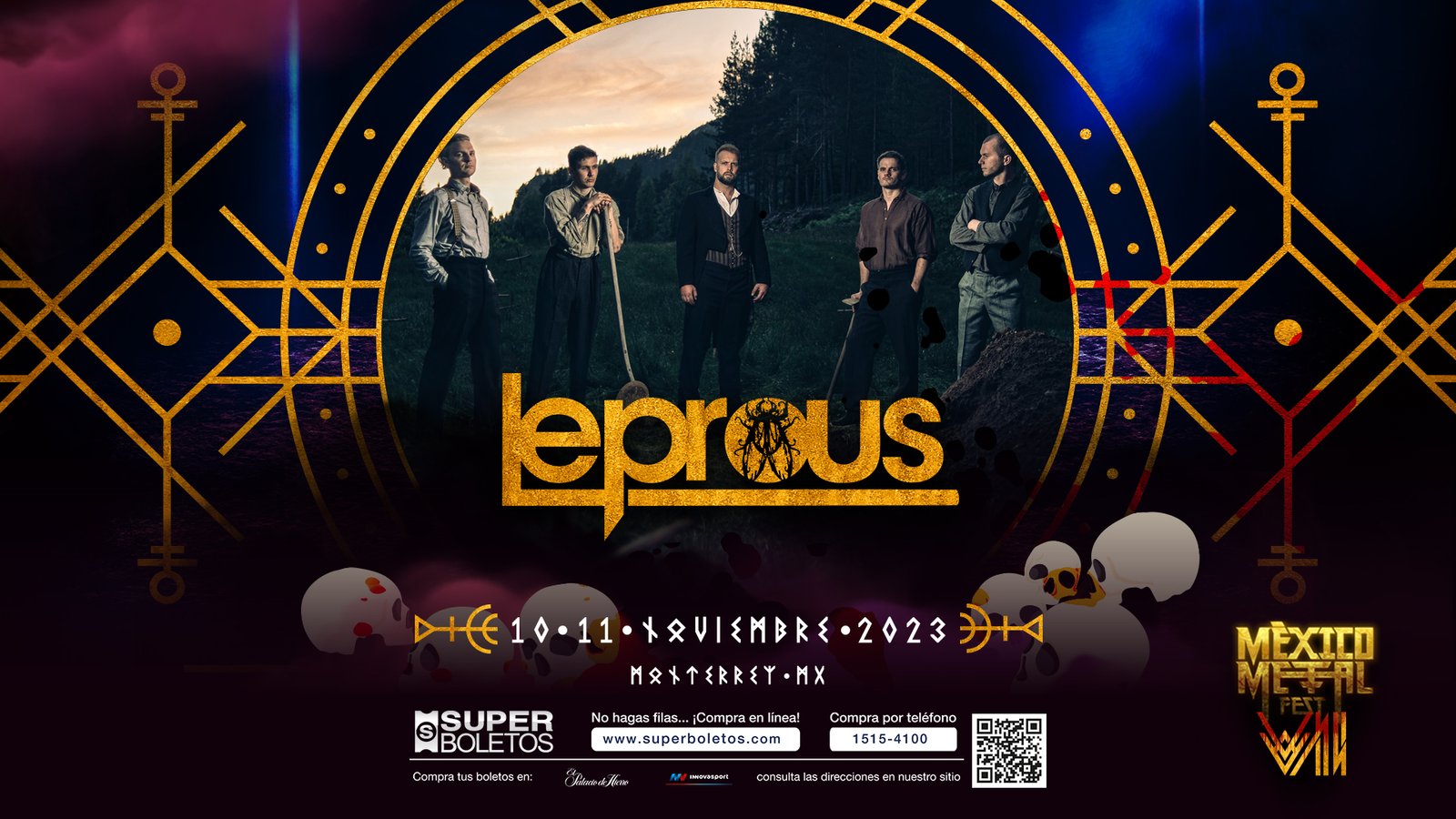 Leprous en Mexico Metal Fest 2023