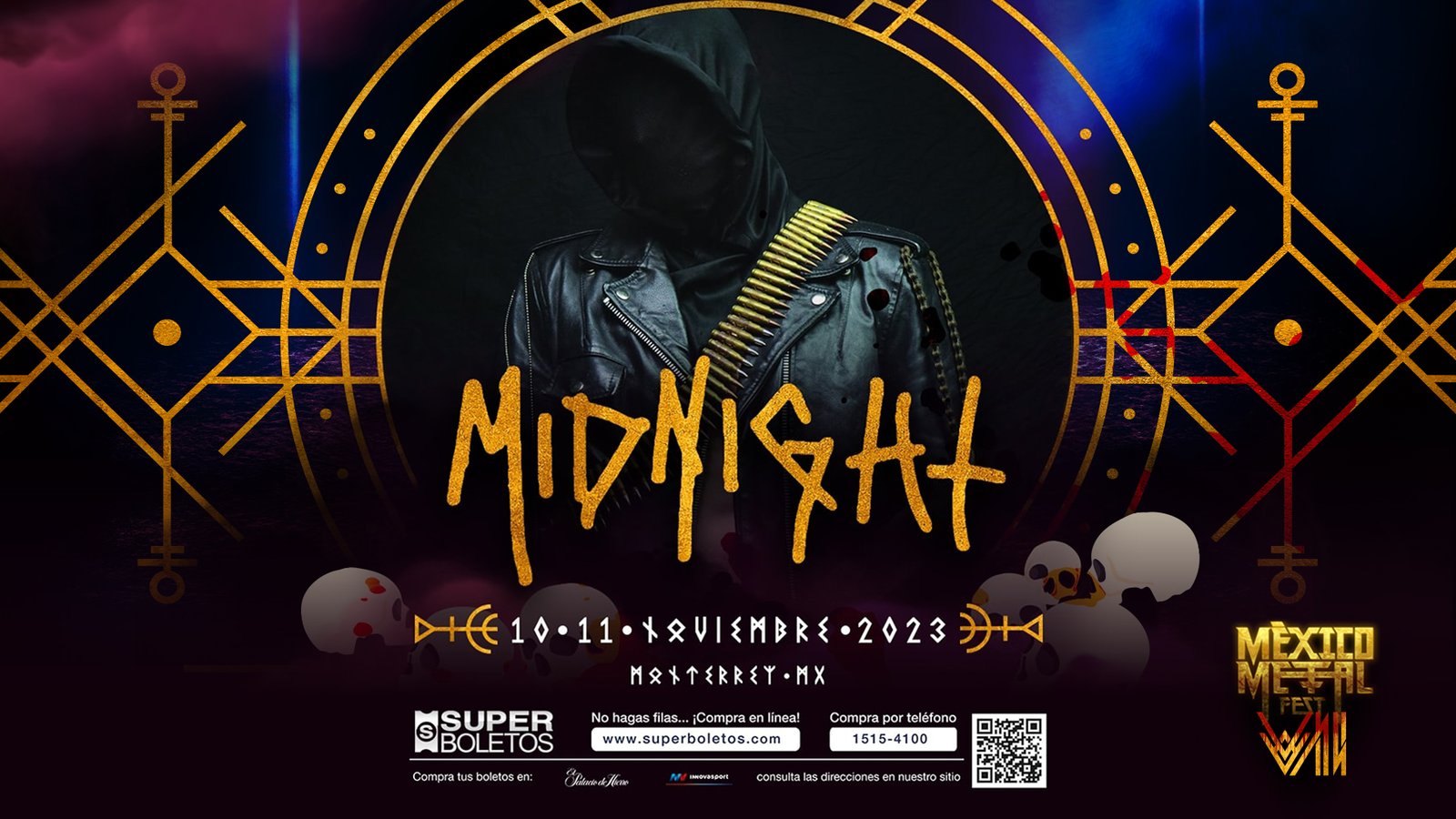 Midnight en Mexico Metal Fest 2023