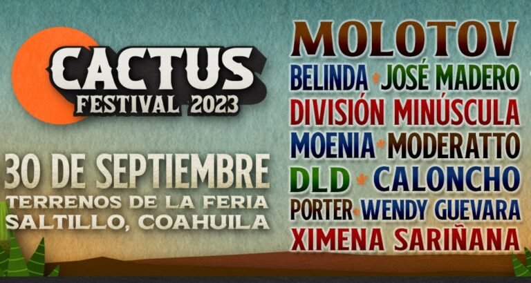 Cactus Festival 2023 | Sede, fecha, cartel y boletos